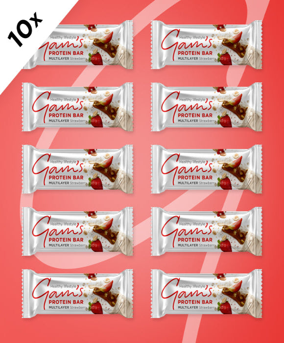 Multilayer Protein Bar STRAWBERRY 50g x10 pcs