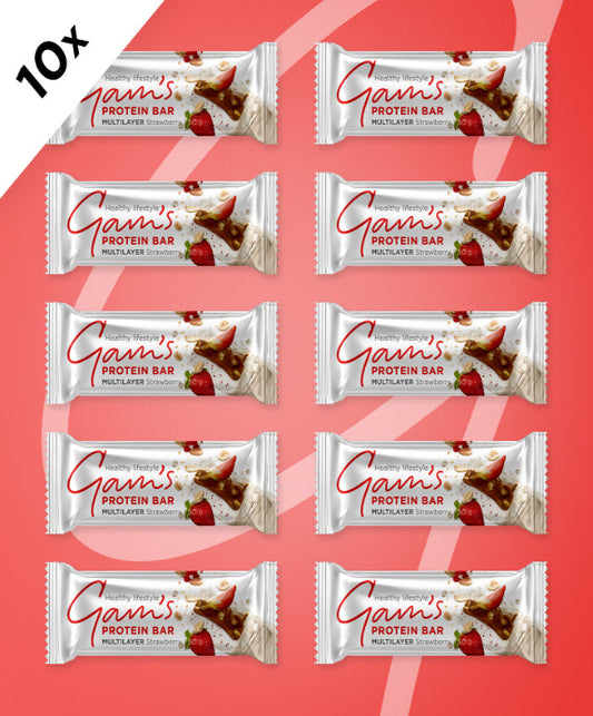 Multilayer Protein Bar STRAWBERRY 50g x10 pcs