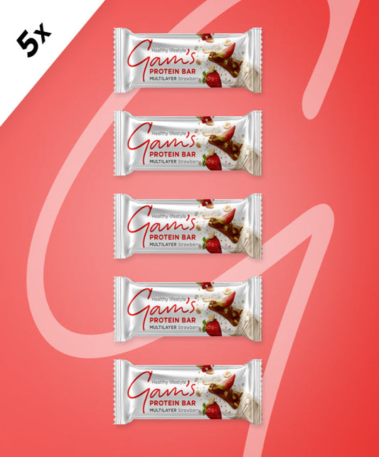 Multilayer Protein Bar STRAWBERRY 50g x5 pcs