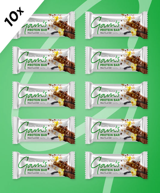 Multilayer Protein Bar VANILLA 50g x10 pcs