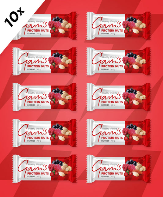 Protein Nuts Bar BERRIES 40g x10 pcs