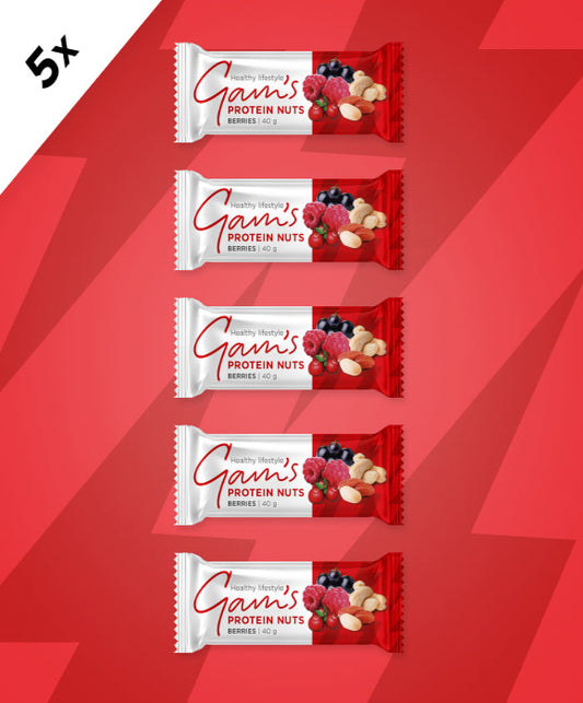 Protein Nuts Bar BERRIES 40g x5 pcs